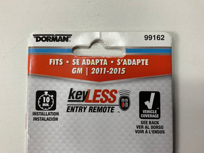 Dorman 99162 Keyless Entry Remote Transmitter / Fob - Programming Required