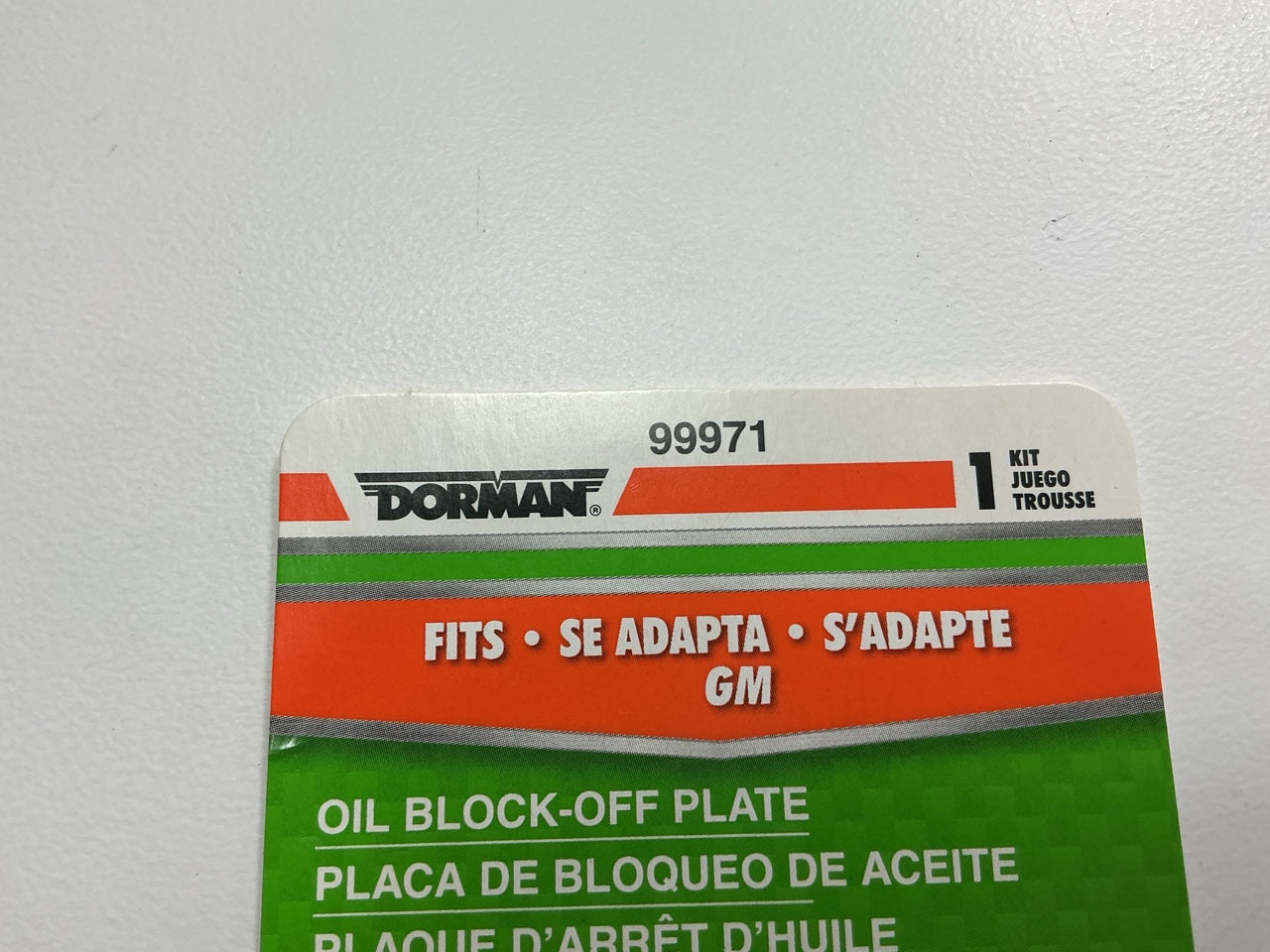 Dorman 99971 Engine Oil Block-Off Plate Kit