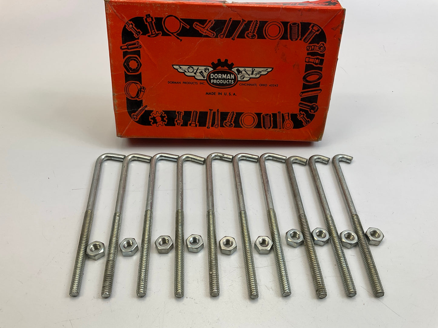 Dorman BH11 Battery Hold Down Bolts 1/4'' X 4-3/4'' - Pack Of 10
