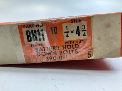 Dorman BH11 Battery Hold Down Bolts 1/4'' X 4-3/4'' - Pack Of 10