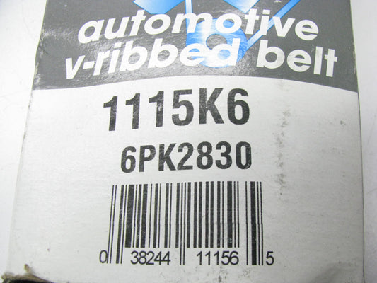 Drive-rite 1115K6 Serpentine Belt - 0.84'' X 112.00'' - 6 Ribs