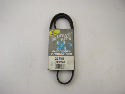 Drive-rite 378K5 Serpentine Belt For 1991-1995 Acura Legend 1996-1998 TL 3.2L-V6