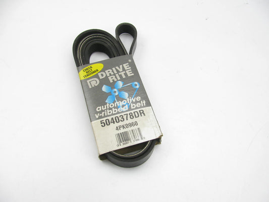 Drive-rite 5040378DR Serpentine Belt - 0.56'' X 38.00'' - 4 Ribs