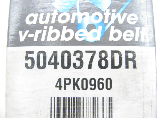 Drive-rite 5040378DR Serpentine Belt - 0.56'' X 38.00'' - 4 Ribs