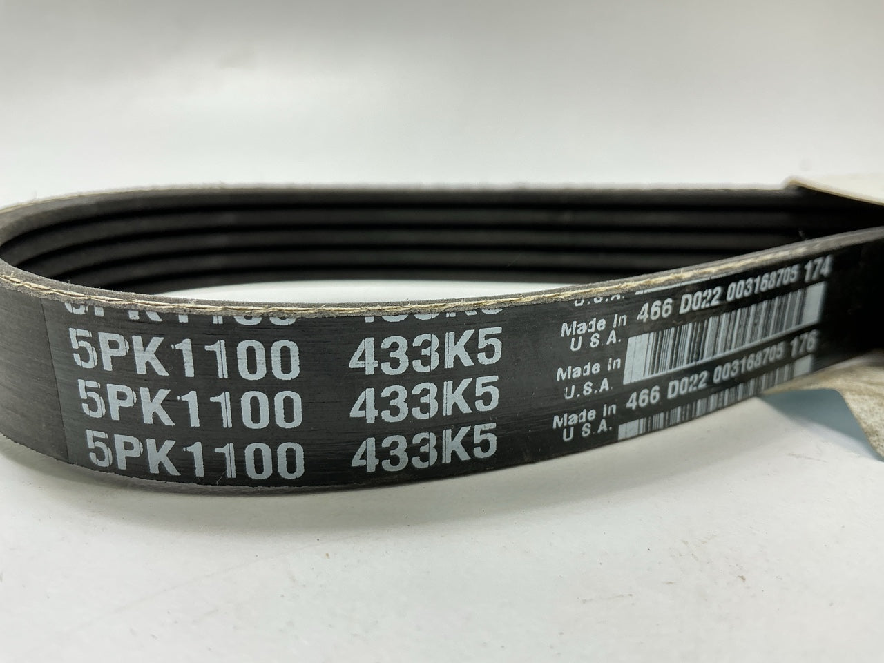 Drive-Rite 5050433DR Serpentine Belt - 21/32'' X 43-3/4'' - 5 Ribs
