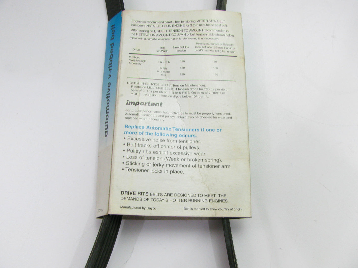 Drive-rite 5050475DR Serpentine Belt