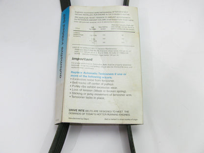 Drive-rite 5050475DR Serpentine Belt