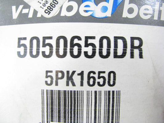 Drive-rite 5050650DR Serpentine Belt - 0.69'' X 65.00'' - 5 Ribs