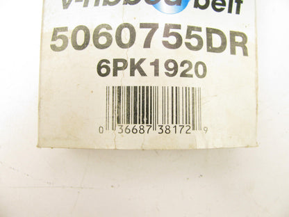 Drive-rite 5060755DR Serpentine Belt - 0.84'' X 76.00'' - 6 Ribs