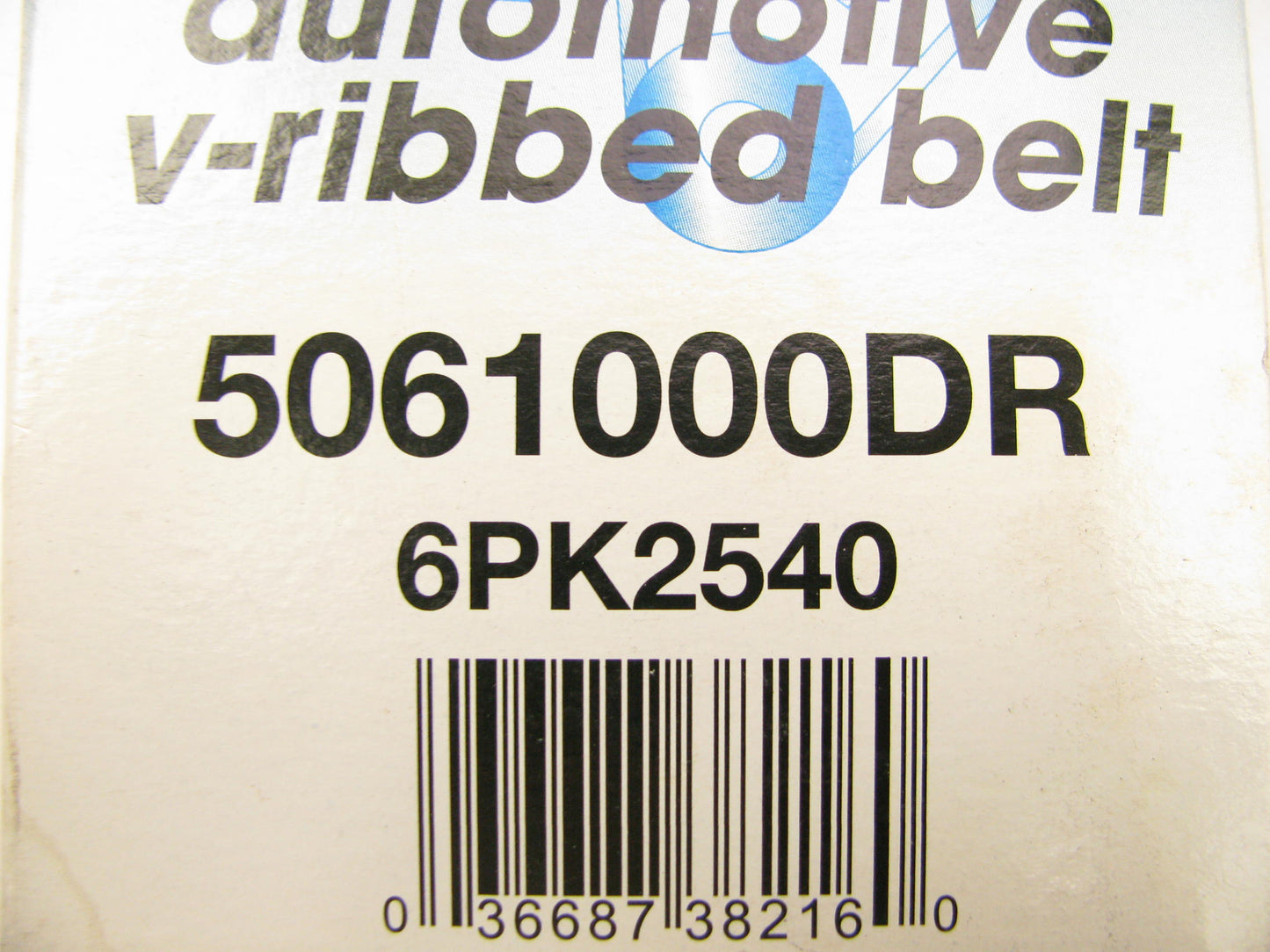 Drive-rite 5061000DR Serpentine Belt - 0.84'' X 100.50'' - 6 Ribs