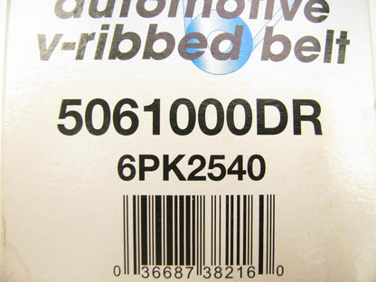Drive-rite 5061000DR Serpentine Belt - 0.84'' X 100.50'' - 6 Ribs