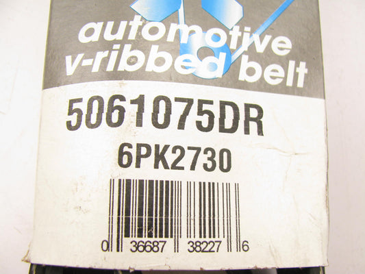 Drive-rite 5061075DR Serpentine Belt - 0.84'' X 108.00'' - 6 Ribs
