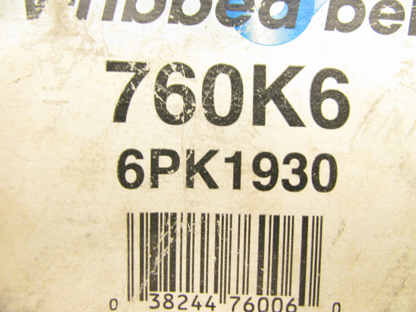 Drive-rite 760K6 Serpentine Belt - 0.84'' X 76.50'' - 6 Ribs