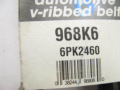 Drive-rite 968K6 Serpentine Belt - 0.84'' X 97.00'' - 6 Ribs