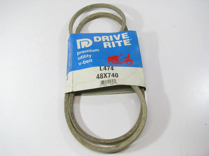 Drive-Rite L474 Lawn & Garden Power Equipment Accessory Drive Belt - 1/2'' X 74''