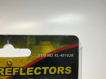 Drive KL-40102R Self Adhesive Trailer RED Oval Reflectors, 12 Pack, 1-3/8''x5/8''