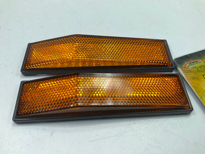 Drive KL-40104A Amber Trailer Reflectors, PAIR, Self Adhesive, 5-1/8'' X 1-11/32''