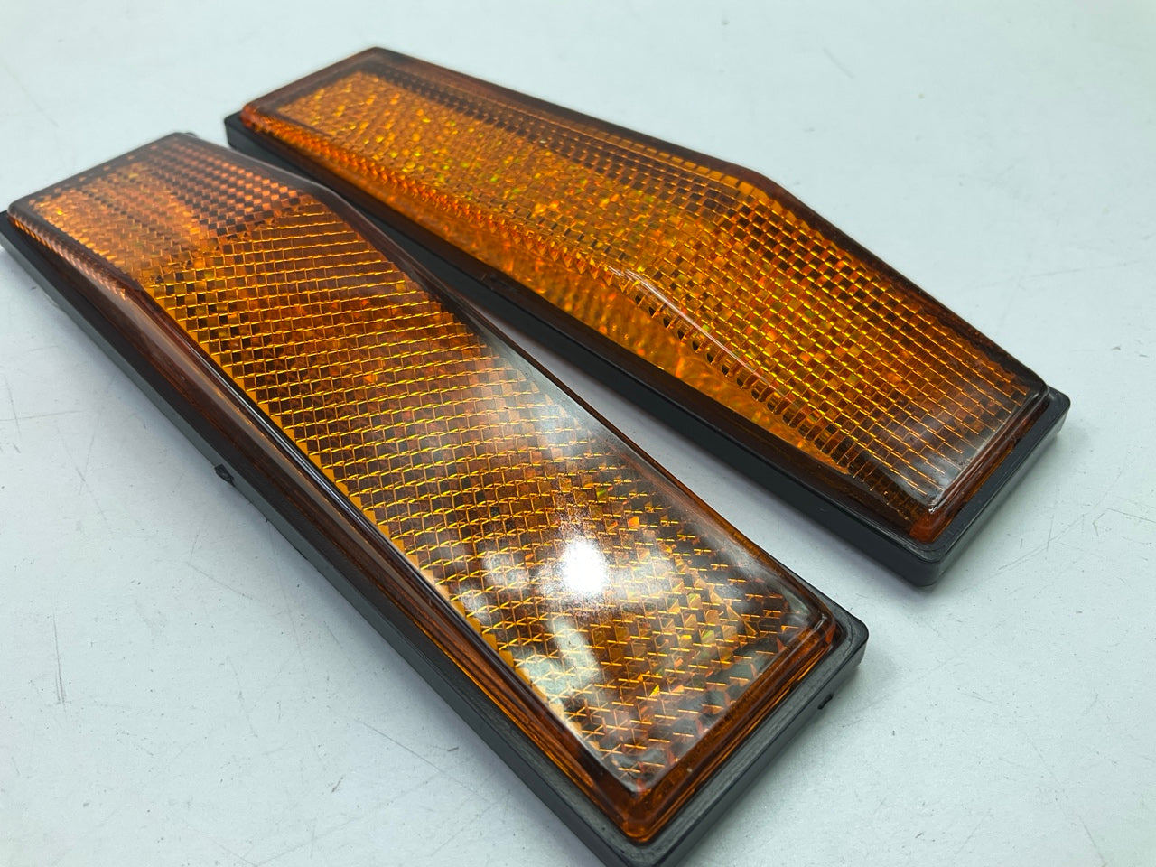 Drive KL-40104A Amber Trailer Reflectors, PAIR, Self Adhesive, 5-1/8'' X 1-11/32''