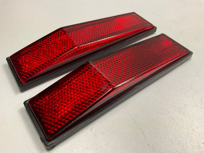 (10) Rectangular Quick-Mount Trailer Red Reflectors, 5-3/16'' Long X 1-3/8'' Wide