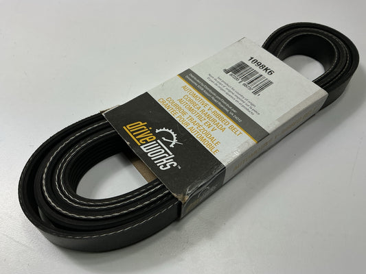 Drive Works 1098K6 Serpentine Belt - 6 Ribs