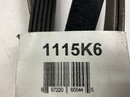 Drive Works 1115K6 Serpentine Belt - 0.84'' X 112.00'' - 6 Ribs