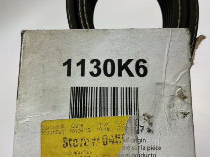 Drive Works 1130K6 Serpentine Belt - 6 Ribs