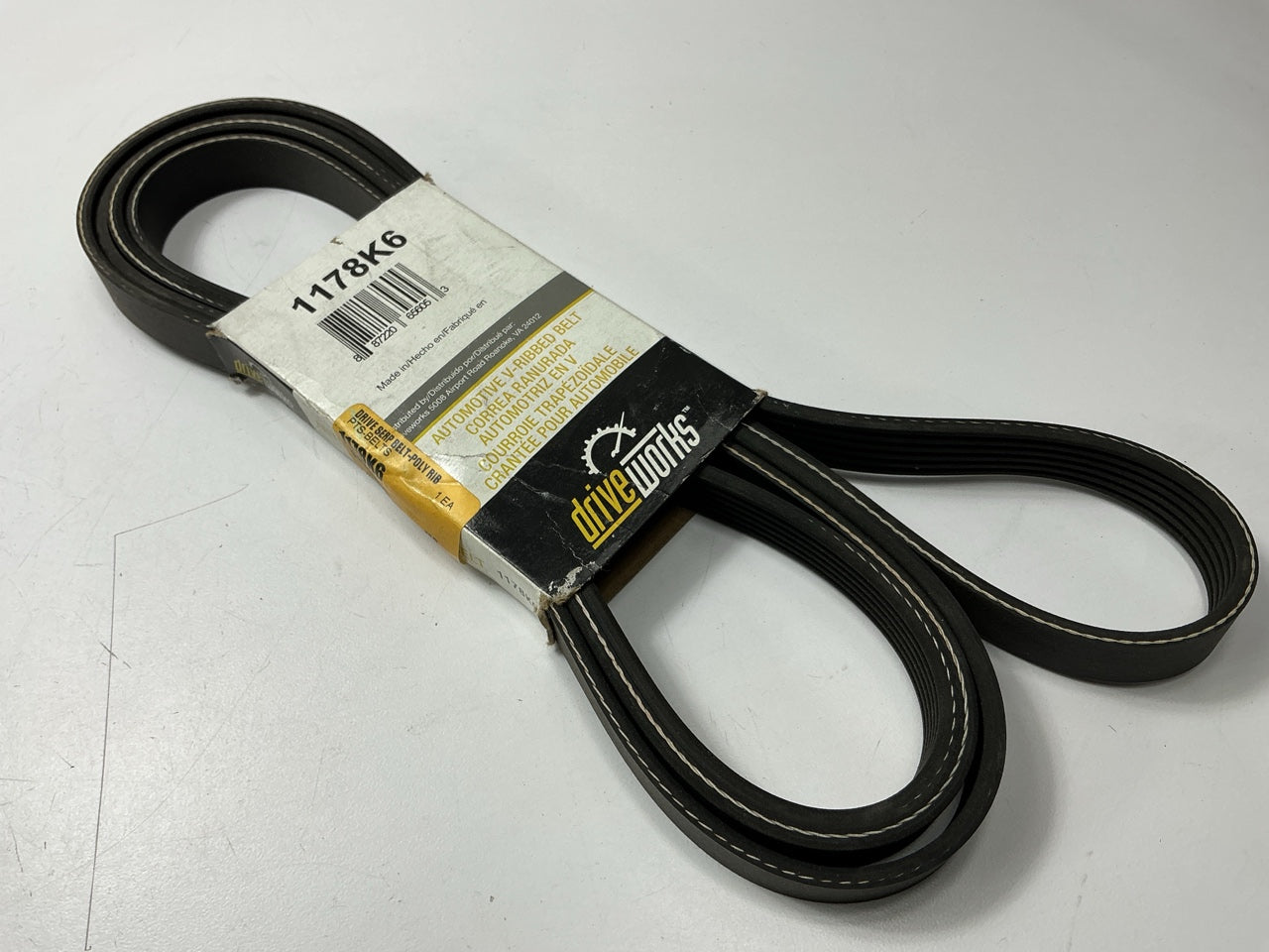 Drive Works 1178K6 Serpentine Belt - 6 Ribs