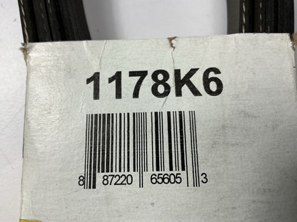 Drive Works 1178K6 Serpentine Belt - 6 Ribs