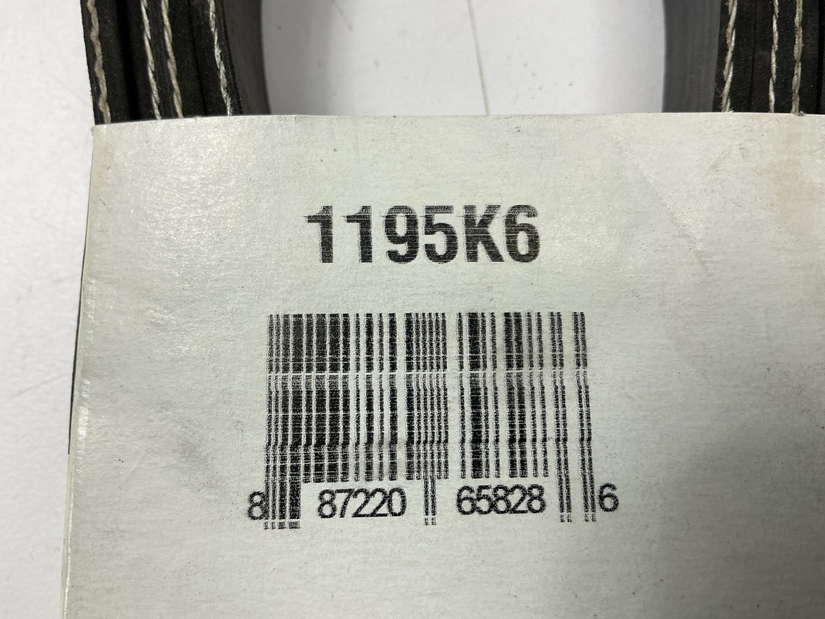 Drive Works 1195K6 Main Drive Serpentine Belt -  0.84'' X 120.10'' - 6 Ribs