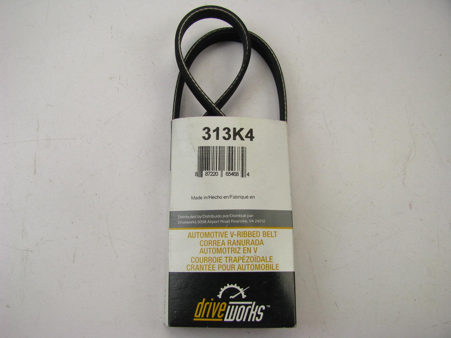 Drive Works 313K4 Serpentine Belt - 14mm X 818mm - 4 Ribs