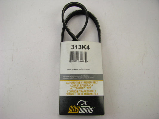 Drive Works 313K4 Serpentine Belt - 14mm X 818mm - 4 Ribs