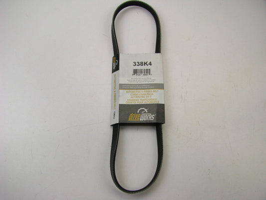 Drive Works 338K4 Serpentine Belt - 14mm X 874mm - 4 Ribs