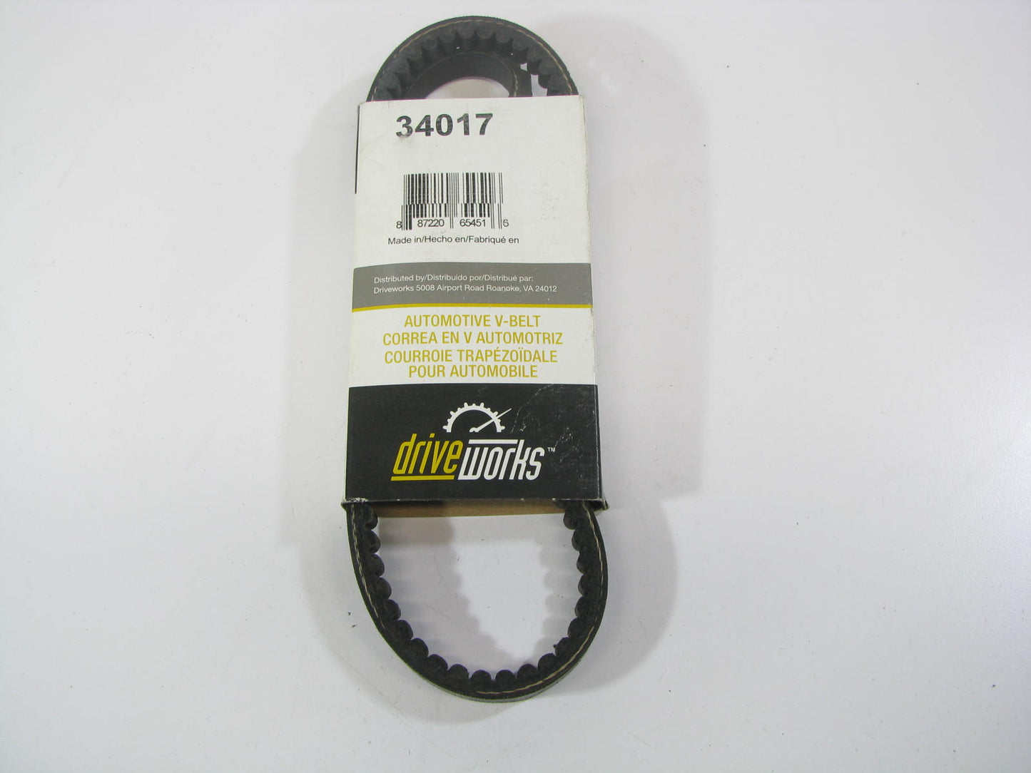 Drive Works 34017 Accessory Drive Belt - 0.53'' X 34.25'' - 36 Degree