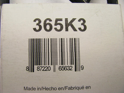 Drive Works 365K3 Serpentine Belt - 11mm X 343mm - 3 Ribs