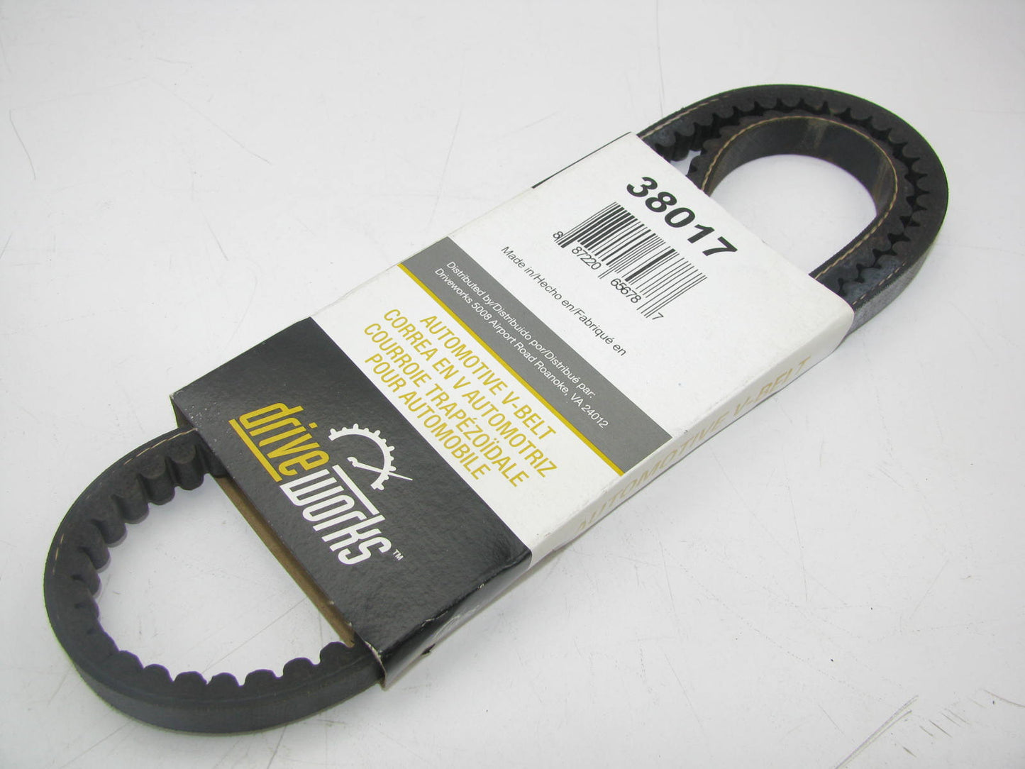 Drive Works 38017 Accessory Drive Belt - 0.53'' X 38.00'' - 36 Degree
