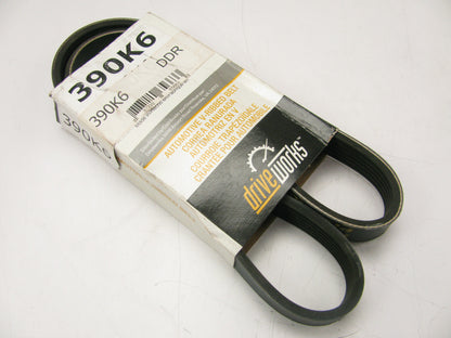 Drive Works 390K6 Serpentine Belt - 0.84'' X 39.50'' - 6 Ribs
