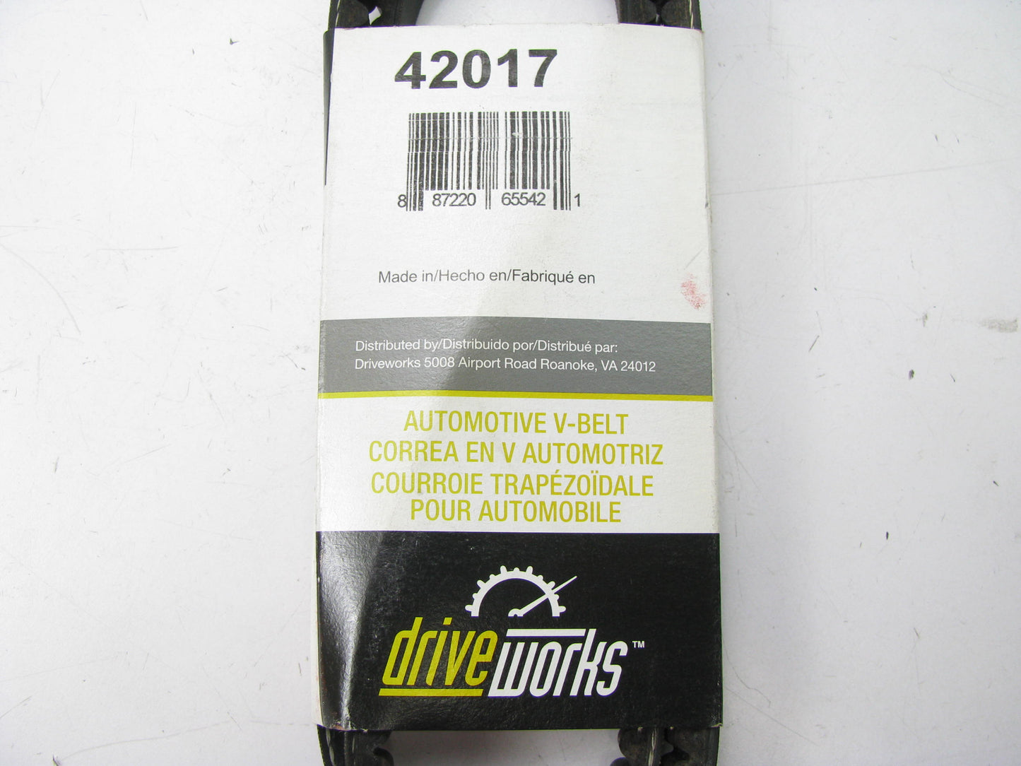 Drive Works 42017 Accessory Drive Belt - 0.53'' X 42.0'' - 36 Degree