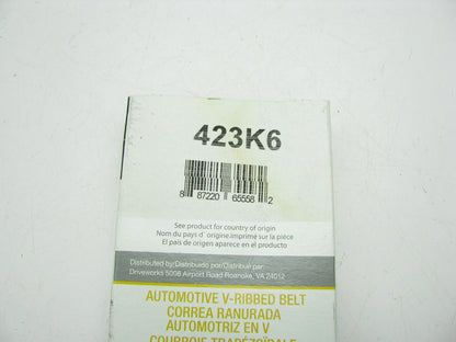 Drive Works 423K6 Serpentine Belt