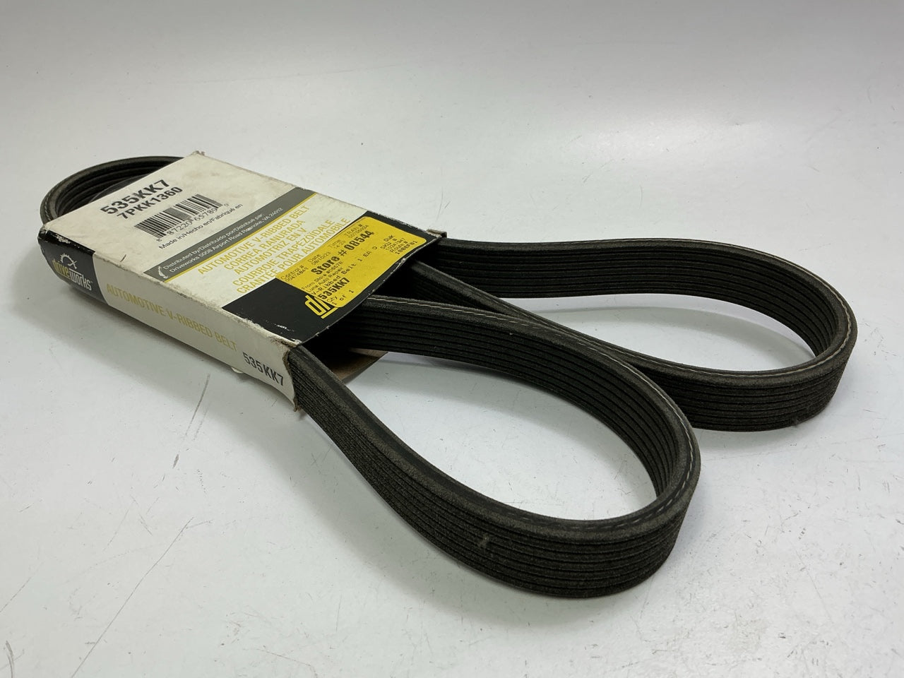 Drive Works 535KK7 Main Drive Serpentine Belt - 7 Ribs
