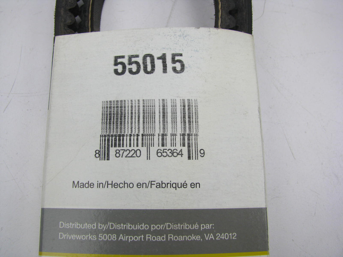 Drive Works 55015 Accessory Drive Belt - 0.44'' X 55.00'' - 36 Degree
