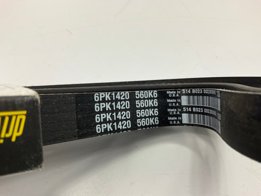 Drive Works 560K6 Serpentine Belt - 6 Ribs
