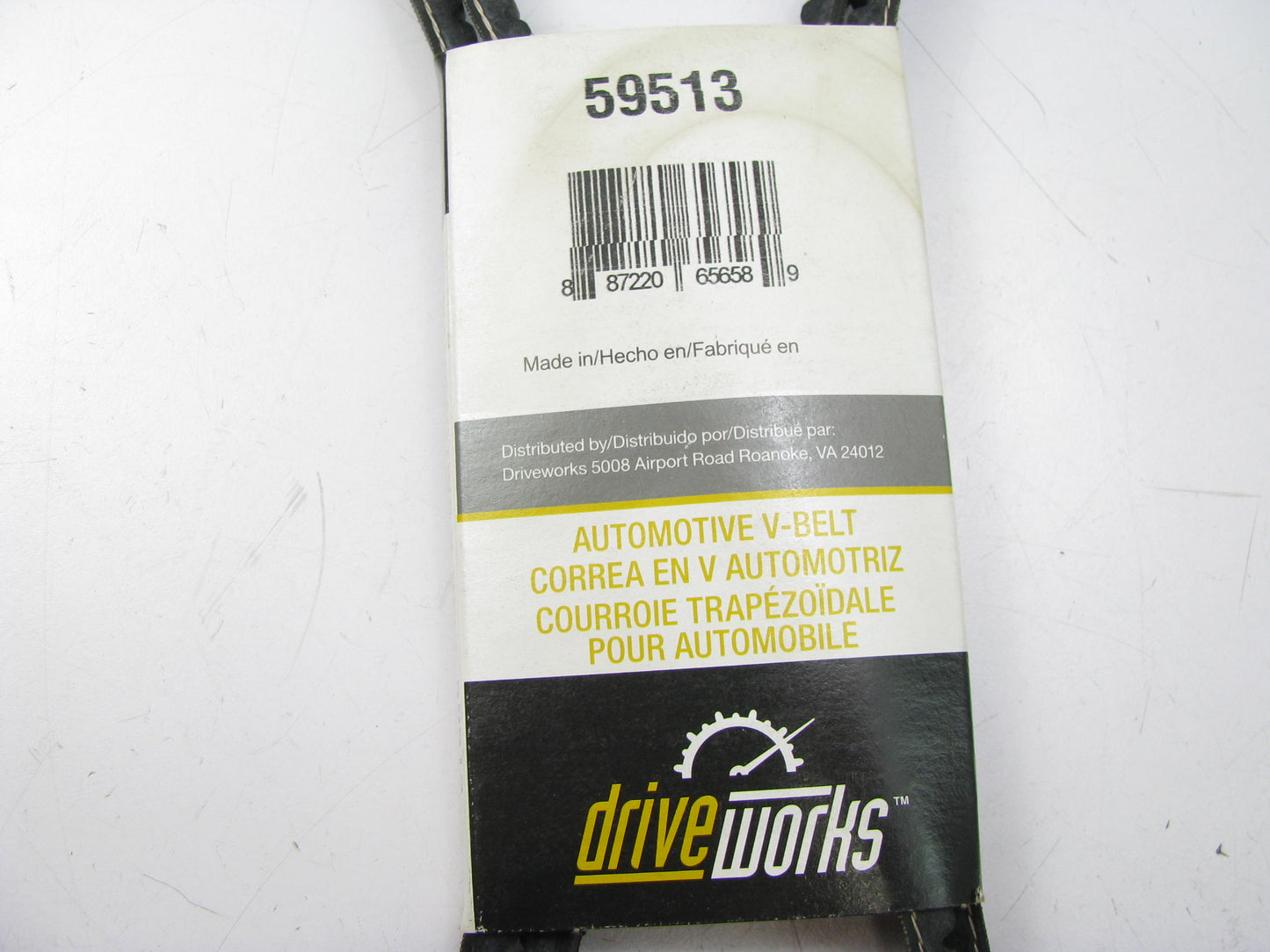 Drive Works 59513 Accessory Drive Belt - 0.44'' - 59.50'' - 36 Degree
