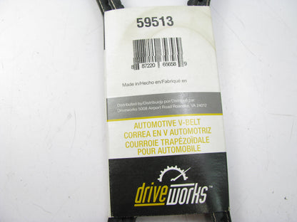 Drive Works 59513 Accessory Drive Belt - 0.44'' - 59.50'' - 36 Degree