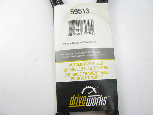 Drive Works 59513 Accessory Drive Belt - 0.44'' - 59.50'' - 36 Degree