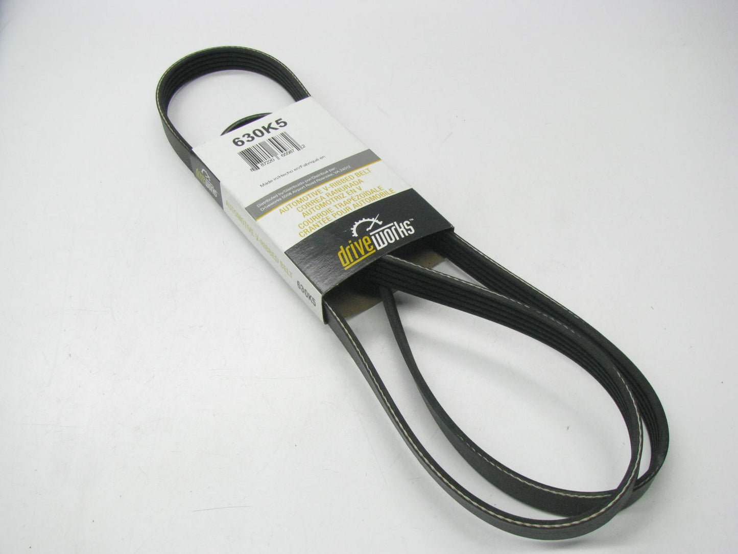 Drive Works 630K5 Serpentine Belt - 0.69'' X 63.50'' - 5 Ribs