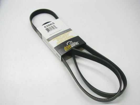 Drive Works 630K5 Serpentine Belt - 0.69'' X 63.50'' - 5 Ribs