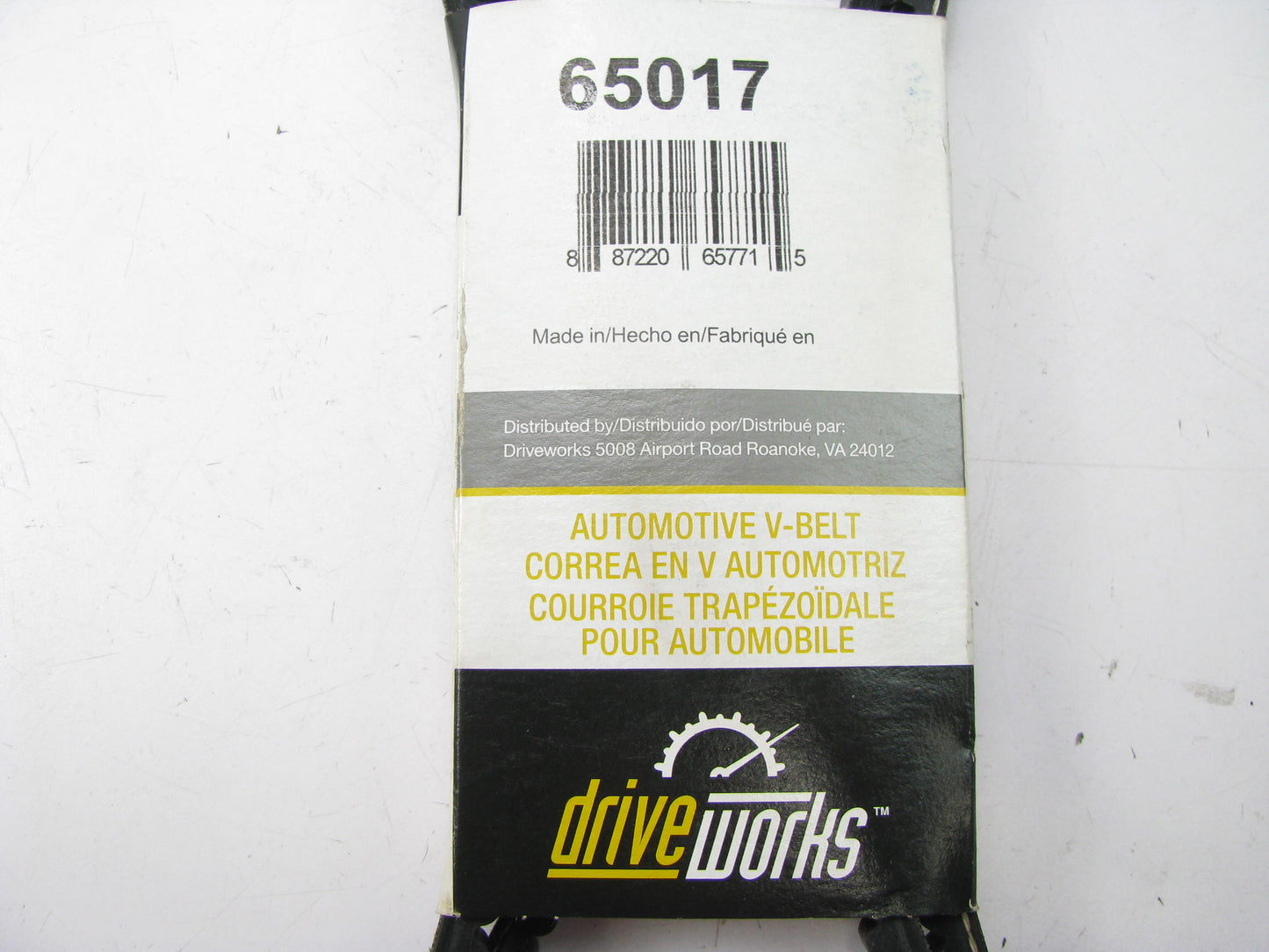 Drive Works 65017 Accessory Drive Belt - 0.53'' X 65.00'' - 36 Degree