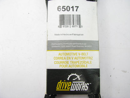 Drive Works 65017 Accessory Drive Belt - 0.53'' X 65.00'' - 36 Degree