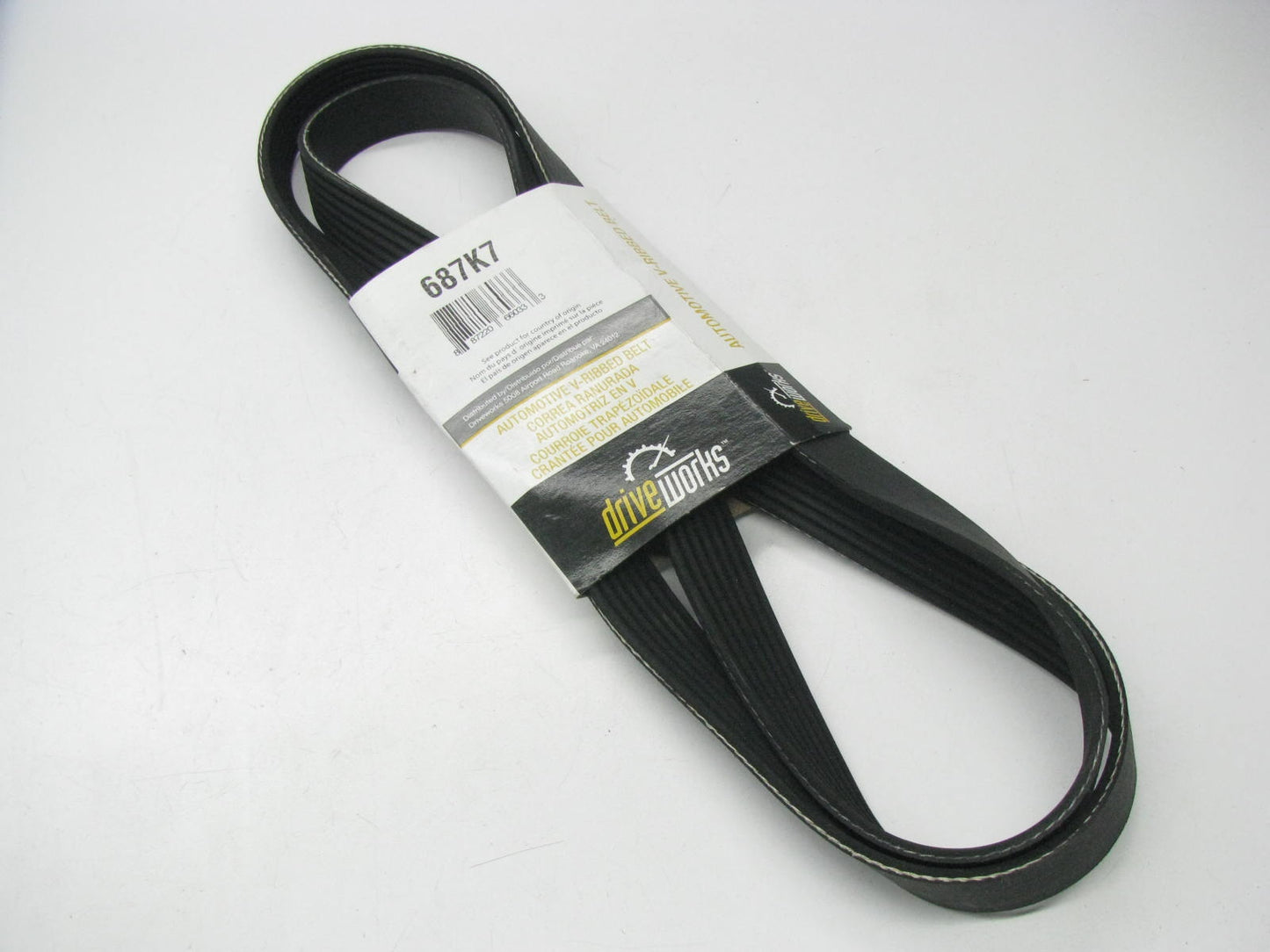 Drive Works 687K7 Serpentine Belt - 0.98'' X 69.25'' - 7 Ribs