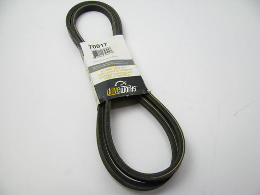 Drive Works 70017 Accessory Drive Belt - 0.53'' X 70.00'' - 36 Degree